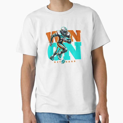 Football Player American Football Win T-Shirt - Novelty Apparel for Adults - T-Shirt, Sweatshirt, Hoodie