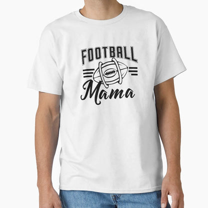 Football Mama Black T-Shirt - Novelty Apparel for Adults - T-Shirt, Sweatshirt, Hoodie