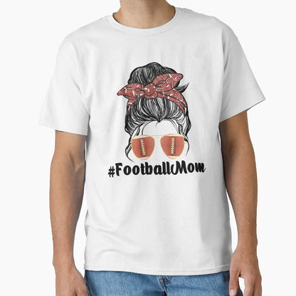 Football Mom Game Day Game Day Vibes T-Shirt - Custom Art Print Unisex - T-Shirt, Sweatshirt, Hoodie