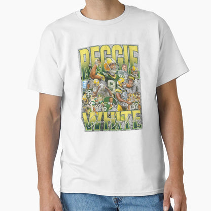 Reggie White Green Bay Bootleg T-Shirt - Minimalist Print for Adults - T-Shirt, Sweatshirt, Hoodie