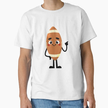 American Football Cartoon T-Shirt - Unique Graphic for Adults - T-Shirt, Sweatshirt, Hoodie