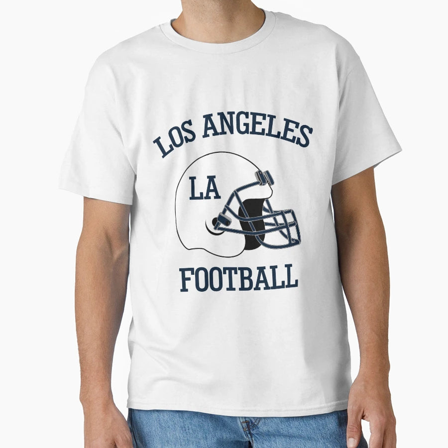Los Angeles Football And T-Shirt - Novelty Apparel Men Women - T-Shirt, Sweatshirt, Hoodie
