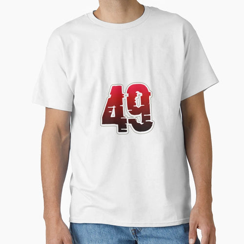 Creepy Red Number 49 T-Shirt - Streetwear Style Men Women - T-Shirt, Sweatshirt, Hoodie