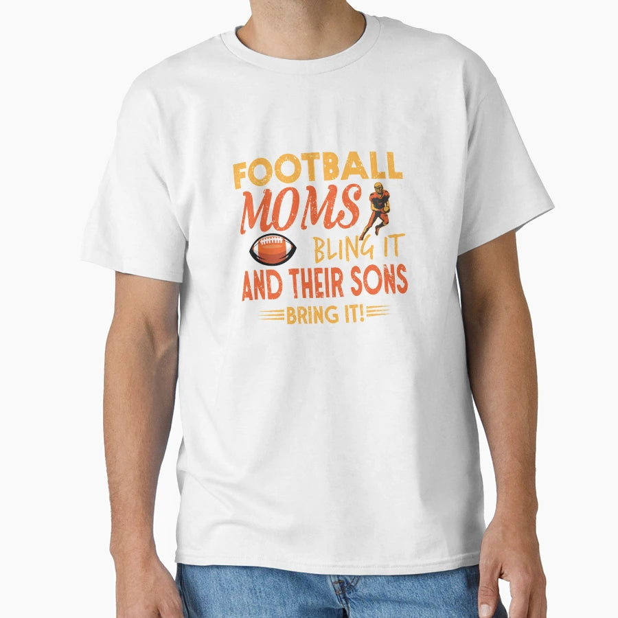 Football Mom Sons Sport Playinfield T-Shirt - Minimalist Print for Adults - T-Shirt, Sweatshirt, Hoodie