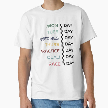 Race Week Countdown T-Shirt - Unique Graphic for Adults - T-Shirt, Sweatshirt, Hoodie