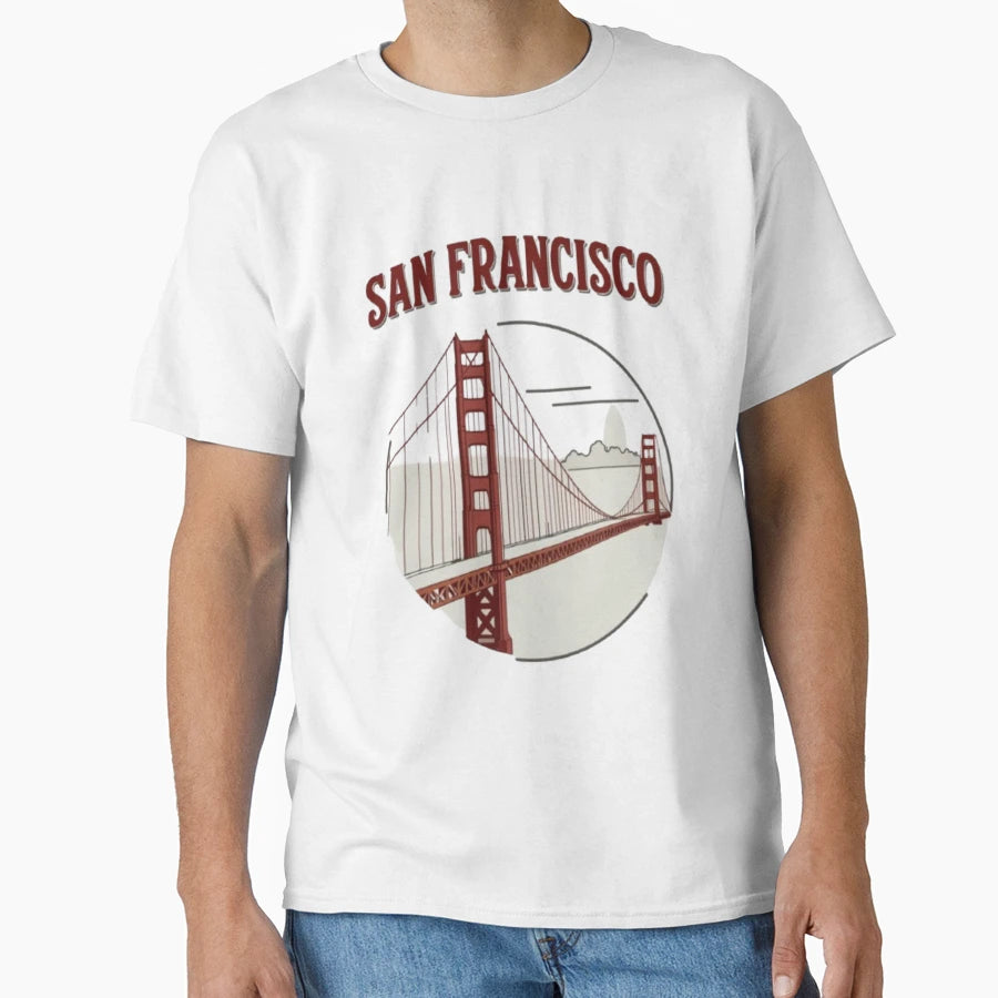 San Francisco City T-Shirt - Unique Graphic Unisex - T-Shirt, Sweatshirt, Hoodie