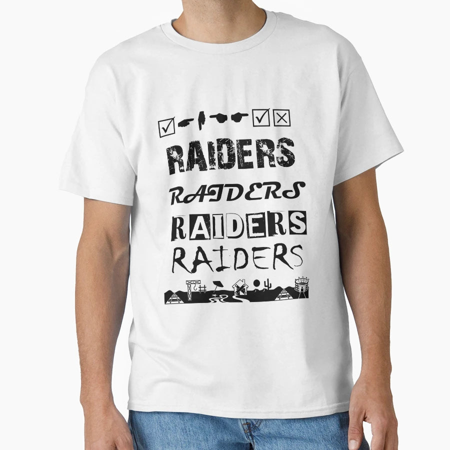 Raiders T-Shirt - Minimalist Print for Adults - T-Shirt, Sweatshirt, Hoodie