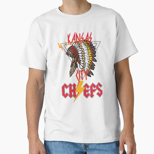 Chiefs Kc Metal T-Shirt - Custom Art Print Unisex - T-Shirt, Sweatshirt, Hoodie