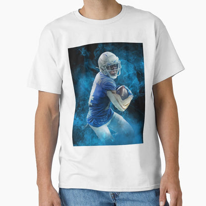 Amon Ra St Brown Detroit Sports Art T-Shirt - Aesthetic Graphic Unisex - T-Shirt, Sweatshirt, Hoodie