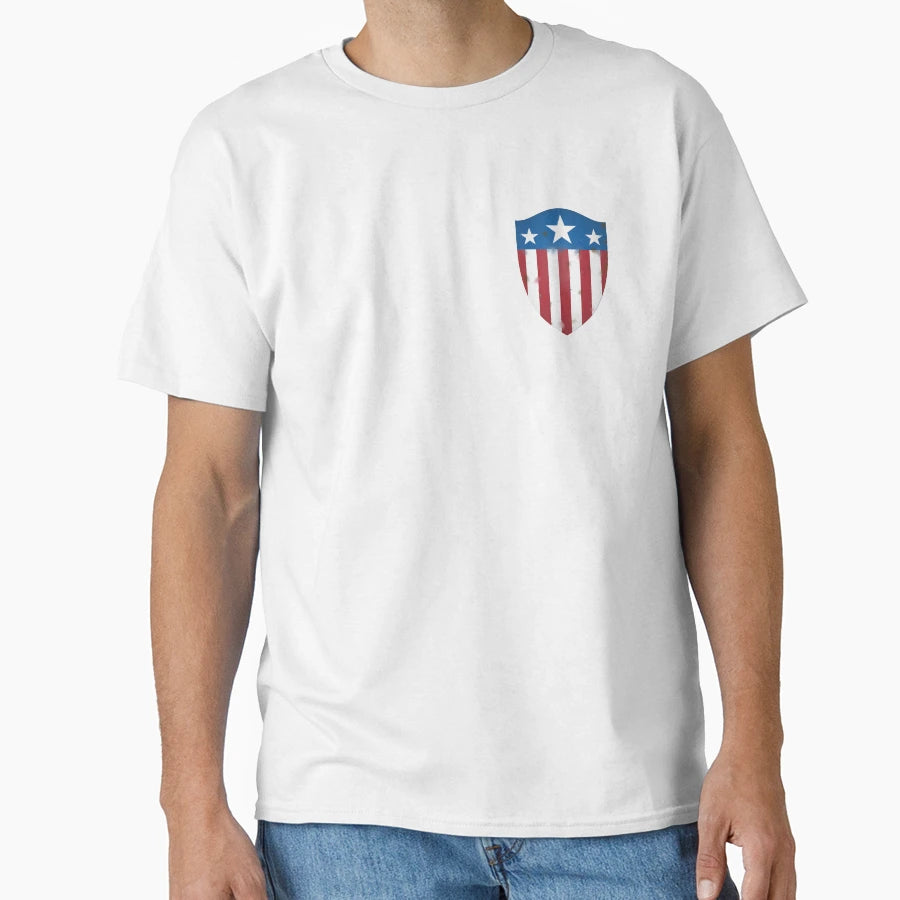 Battle Weathered Shield T-Shirt - Trendy Graphic for Adults - T-Shirt, Sweatshirt, Hoodie
