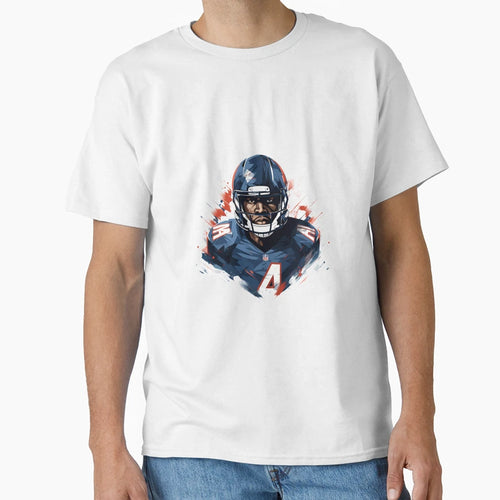 Artistic Cartoon Football Player T-Shirt - Trendy Graphic for Adults - T-Shirt, Sweatshirt, Hoodie