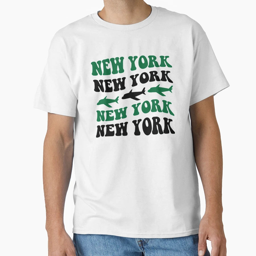 New York Jets Funky Logo Pattern T-Shirt - Custom Art Print for Adults - T-Shirt, Sweatshirt, Hoodie