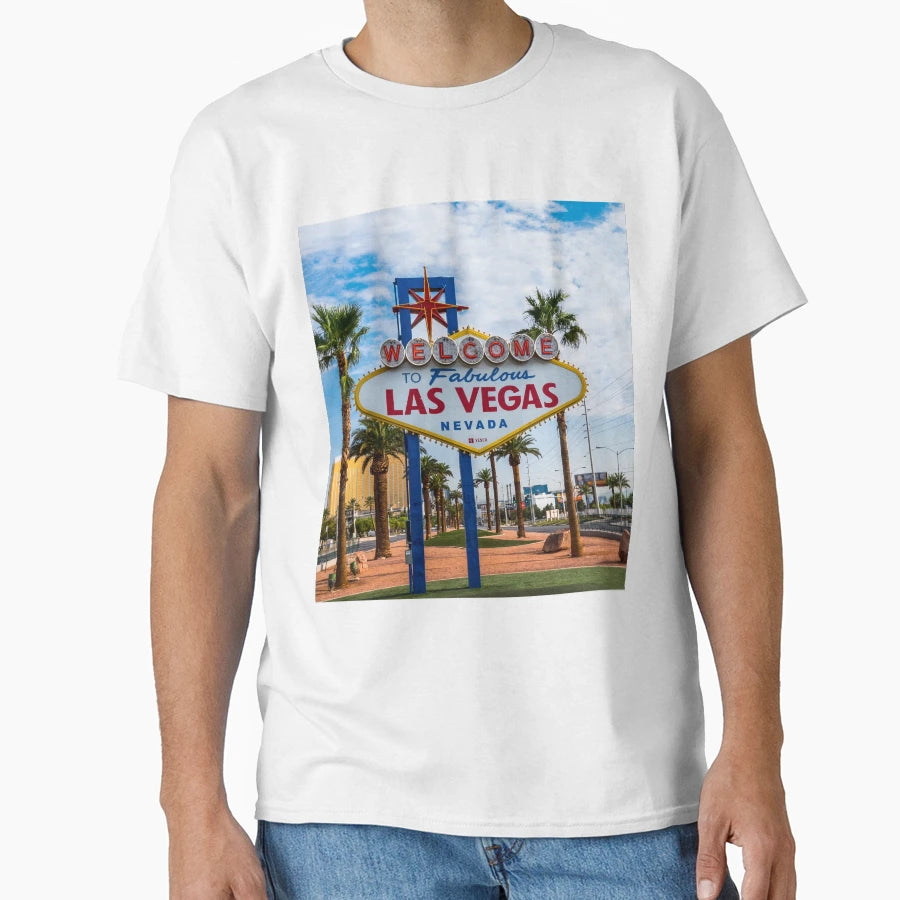 Las Vegas Nevada Iconic Welcome To T-Shirt - Trendy Graphic for Adults - T-Shirt, Sweatshirt, Hoodie