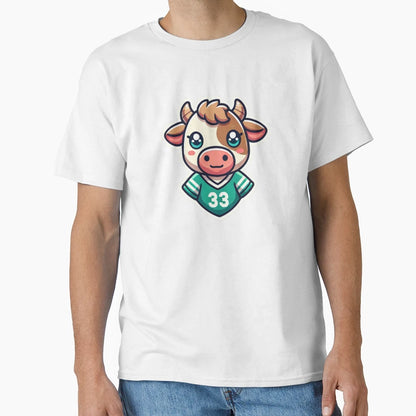 Jersey Cow Head T-Shirt - Novelty Apparel Unisex - T-Shirt, Sweatshirt, Hoodie