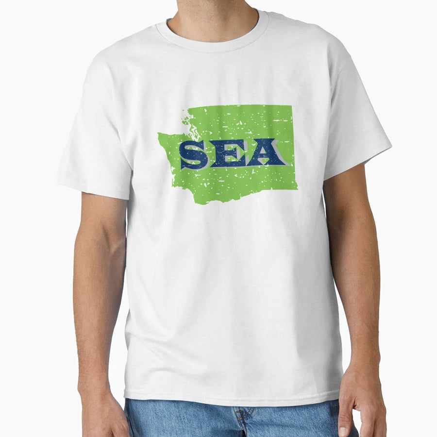 Sea Seattle Washington Football T-Shirt - Unique Graphic for Adults - T-Shirt, Sweatshirt, Hoodie