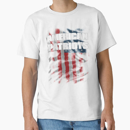 American Patriots Flag T-Shirt - Novelty Apparel for Adults - T-Shirt, Sweatshirt, Hoodie