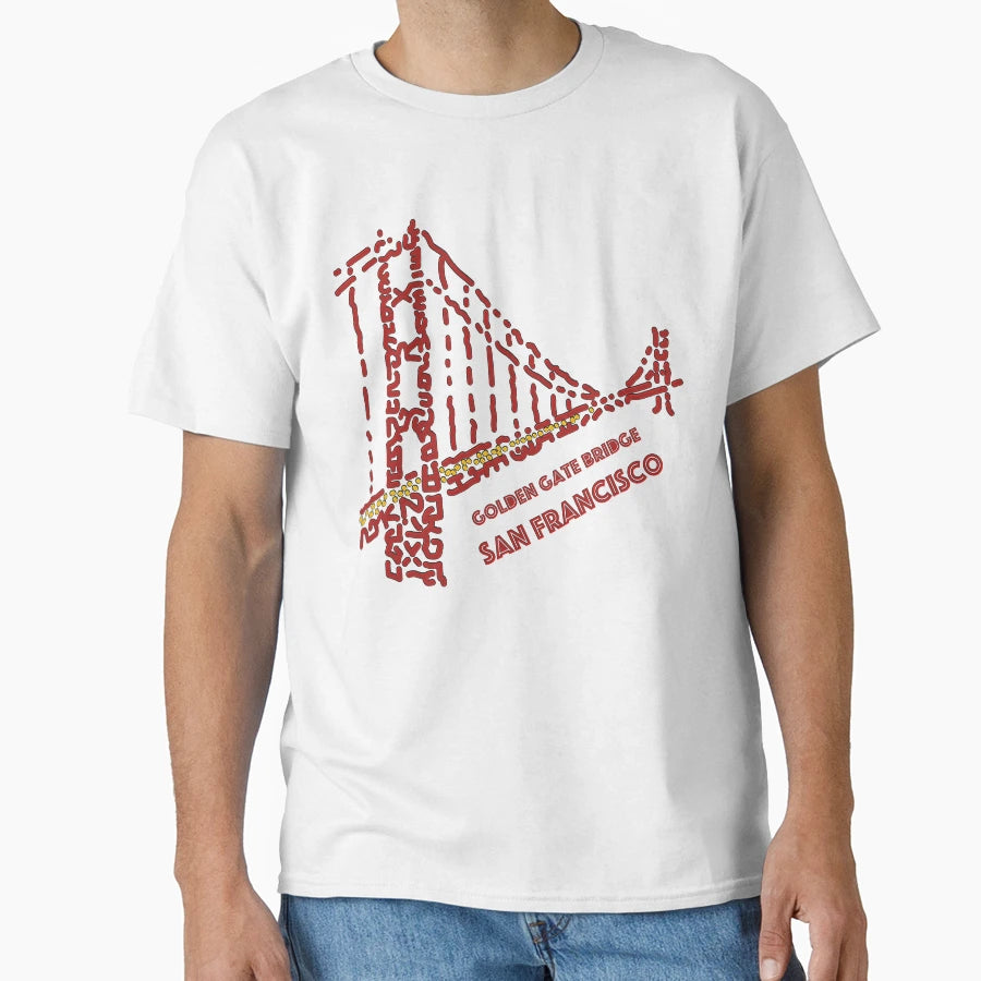 Golden Gate Bridge San Francisco T-Shirt - Streetwear Style Men Women - T-Shirt, Sweatshirt, Hoodie