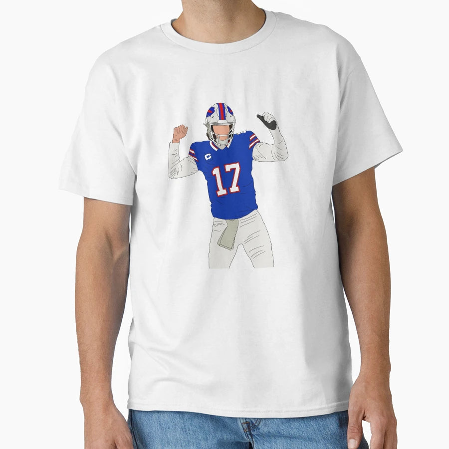 Buffalo Football 1 Qb T-Shirt - Fun Novelty Design Men Women - T-Shirt, Sweatshirt, Hoodie