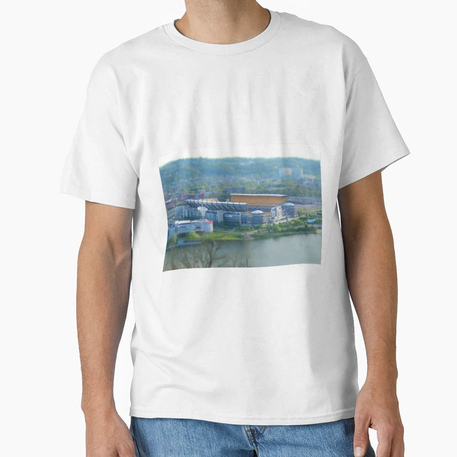 Heinz Field Pittsburgh Trompe Loeil T-Shirt - Novelty Apparel Unisex - T-Shirt, Sweatshirt, Hoodie