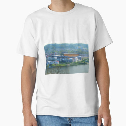 Heinz Field Pittsburgh Trompe Loeil T-Shirt - Novelty Apparel Unisex - T-Shirt, Sweatshirt, Hoodie