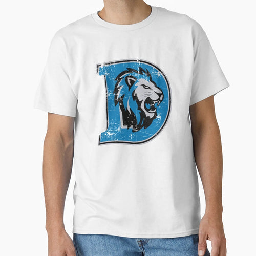 Detroit Lions Desain T-Shirt - Minimalist Print Unisex - T-Shirt, Sweatshirt, Hoodie