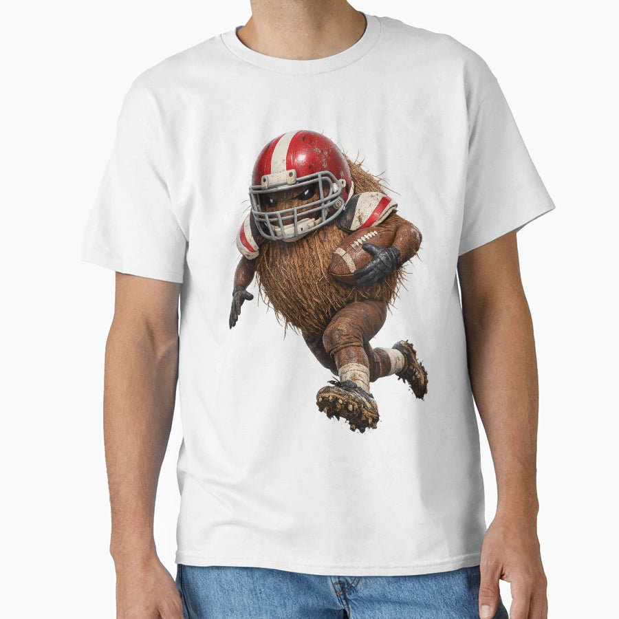 Gridiron Coconut 3D Realistic T-Shirt - Streetwear Style for Adults - T-Shirt, Sweatshirt, Hoodie