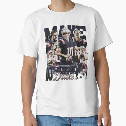 Drake Maye New England Bootleg 90S T-Shirt - Trendy Graphic Unisex - T-Shirt, Sweatshirt, Hoodie