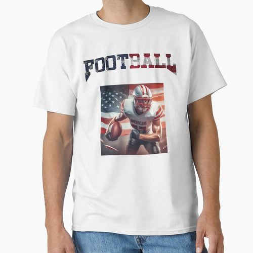 American Football Player T-Shirt - Minimalist Print Men Women - T-Shirt, Sweatshirt, Hoodie