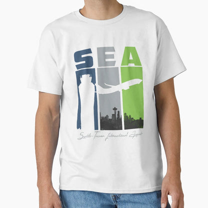 Sea Seattle Tacoma International T-Shirt - Trendy Graphic for Adults - T-Shirt, Sweatshirt, Hoodie