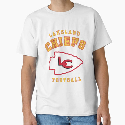 Lakeland Chiefs Golden Football T-Shirt - Casual Everyday Wear for Adults - T-Shirt, Sweatshirt, Hoodie