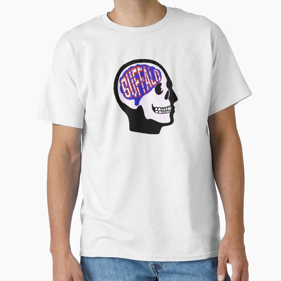 Buffalo Football Brain T-Shirt - Aesthetic Graphic for Adults - T-Shirt, Sweatshirt, Hoodie