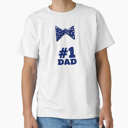 1 Dad Bowtie T-Shirt - Fun Novelty Design for Adults - T-Shirt, Sweatshirt, Hoodie