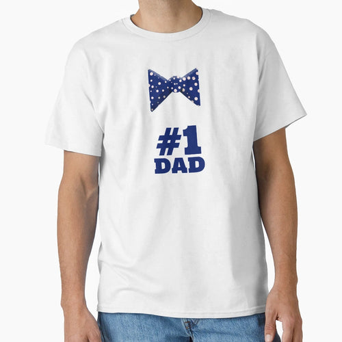 1 Dad Bowtie T-Shirt - Fun Novelty Design for Adults - T-Shirt, Sweatshirt, Hoodie