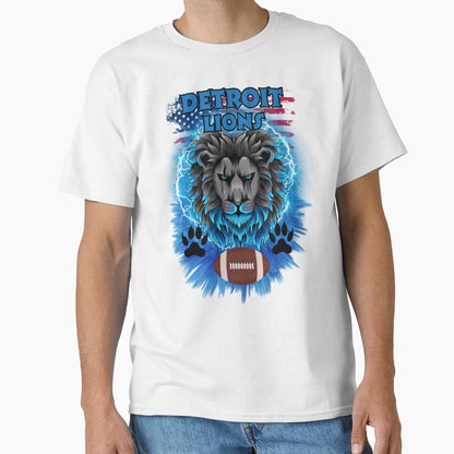 Football Detroit Lions Motor Kitties T-Shirt - Custom Art Print Unisex - T-Shirt, Sweatshirt, Hoodie