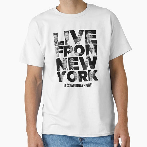 Live From New York Its Saturday Night T-Shirt - Trendy Graphic for Adults - T-Shirt, Sweatshirt, Hoodie