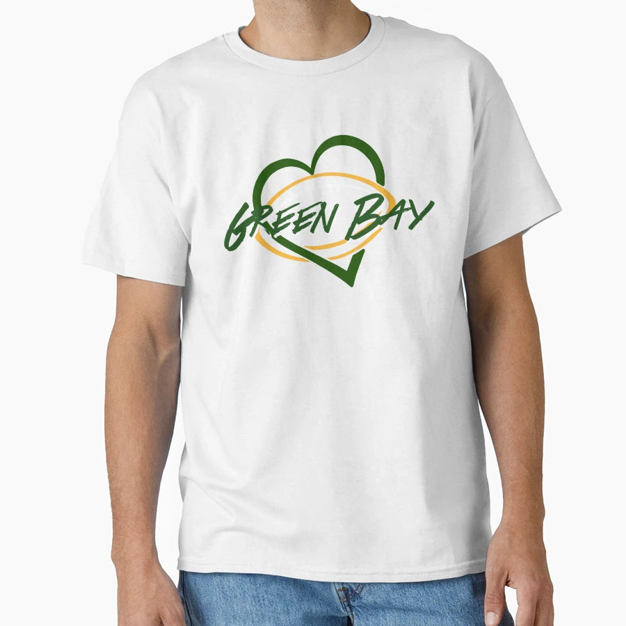 Green Bay Wisconsin T-Shirt - Custom Art Print Men Women - T-Shirt, Sweatshirt, Hoodie