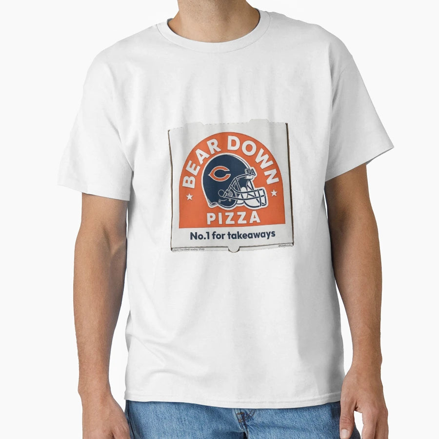 Bear Down Pizza T-Shirt - Graphic Print for Adults - T-Shirt, Sweatshirt, Hoodie