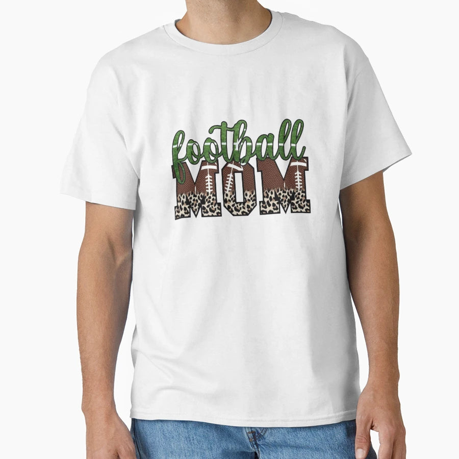 Football Mom Football Season Custom T-Shirt - Minimalist Print Unisex - T-Shirt, Sweatshirt, Hoodie