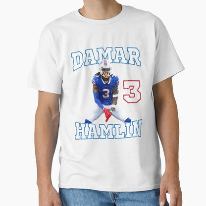 Damar Hamlin 3 T-Shirt - Unique Graphic Unisex - T-Shirt, Sweatshirt, Hoodie