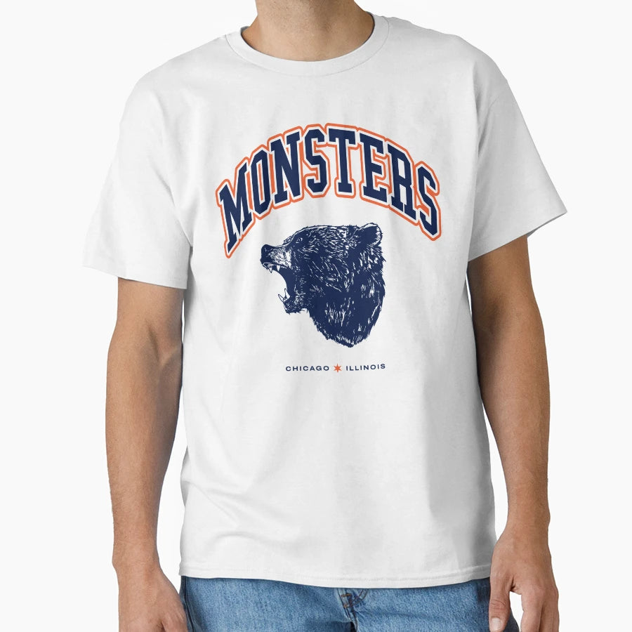 Monsters Chicago Football T-Shirt - Streetwear Style Men Women - T-Shirt, Sweatshirt, Hoodie