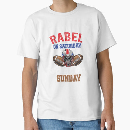Rebel Saturday Holy Sunday T-Shirt - Fun Novelty Design Men Women - T-Shirt, Sweatshirt, Hoodie