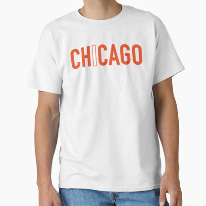 Ch1Cago Qb1 Orange T-Shirt - Unique Graphic Men Women - T-Shirt, Sweatshirt, Hoodie