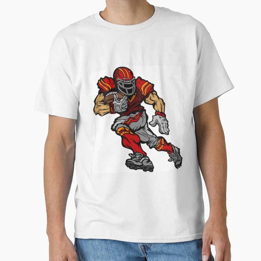 American Football Player T-Shirt - Custom Art Print for Adults - T-Shirt, Sweatshirt, Hoodie