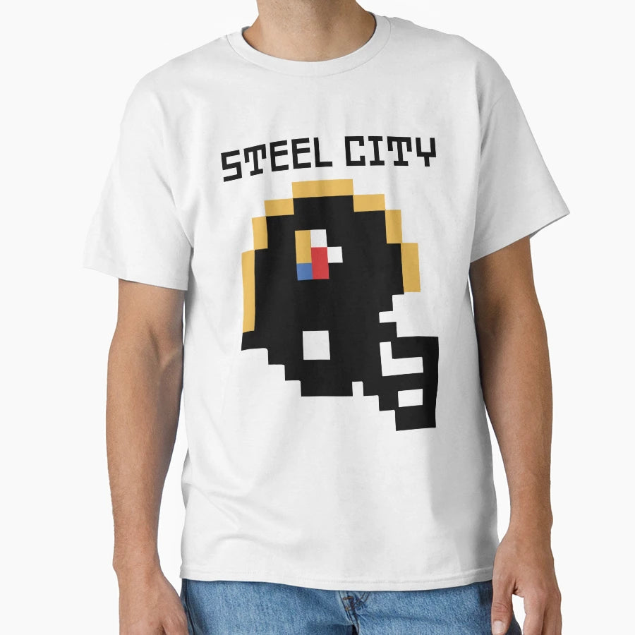 Steelers 8 Bit T-Shirt - Casual Everyday Wear Men Women - T-Shirt, Sweatshirt, Hoodie