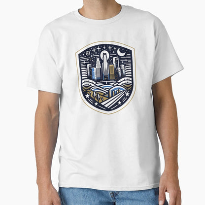 Los Angeles Nightscape T-Shirt - Graphic Print Unisex - T-Shirt, Sweatshirt, Hoodie