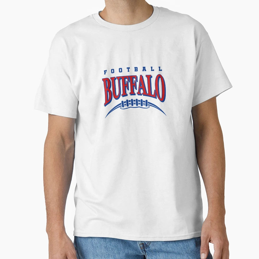 Buffalo Football T-Shirt - Custom Art Print Unisex - T-Shirt, Sweatshirt, Hoodie