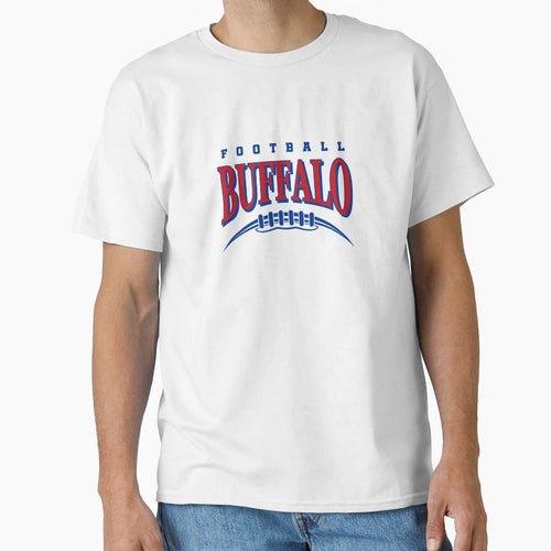 Buffalo Football T-Shirt - Custom Art Print Unisex - T-Shirt, Sweatshirt, Hoodie