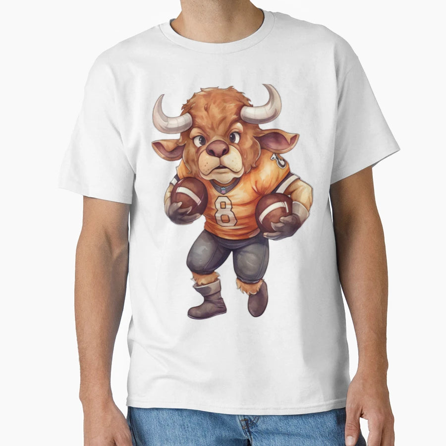 Bull Nfl T-Shirt - Novelty Apparel for Adults - T-Shirt, Sweatshirt, Hoodie