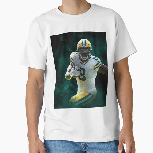 Josh Jacobs Green Bay Sports Art T-Shirt - Fun Novelty Design Men Women - T-Shirt, Sweatshirt, Hoodie
