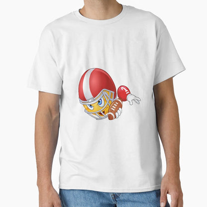 American Football Player Emoji T-Shirt - Novelty Apparel Unisex - T-Shirt, Sweatshirt, Hoodie